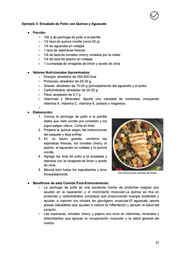 Receta Estrategias de recuperación para futbolistas